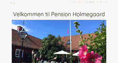 Desktop Screenshot of pensionholmegaard.dk