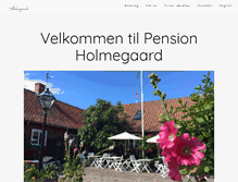 Tablet Screenshot of pensionholmegaard.dk